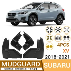 Mud Flaps For Subaru XV 2018-2021 2019 2020 Splash Guards MudFlaps Front Rear Mudguards Fender Car Exterior Accessories