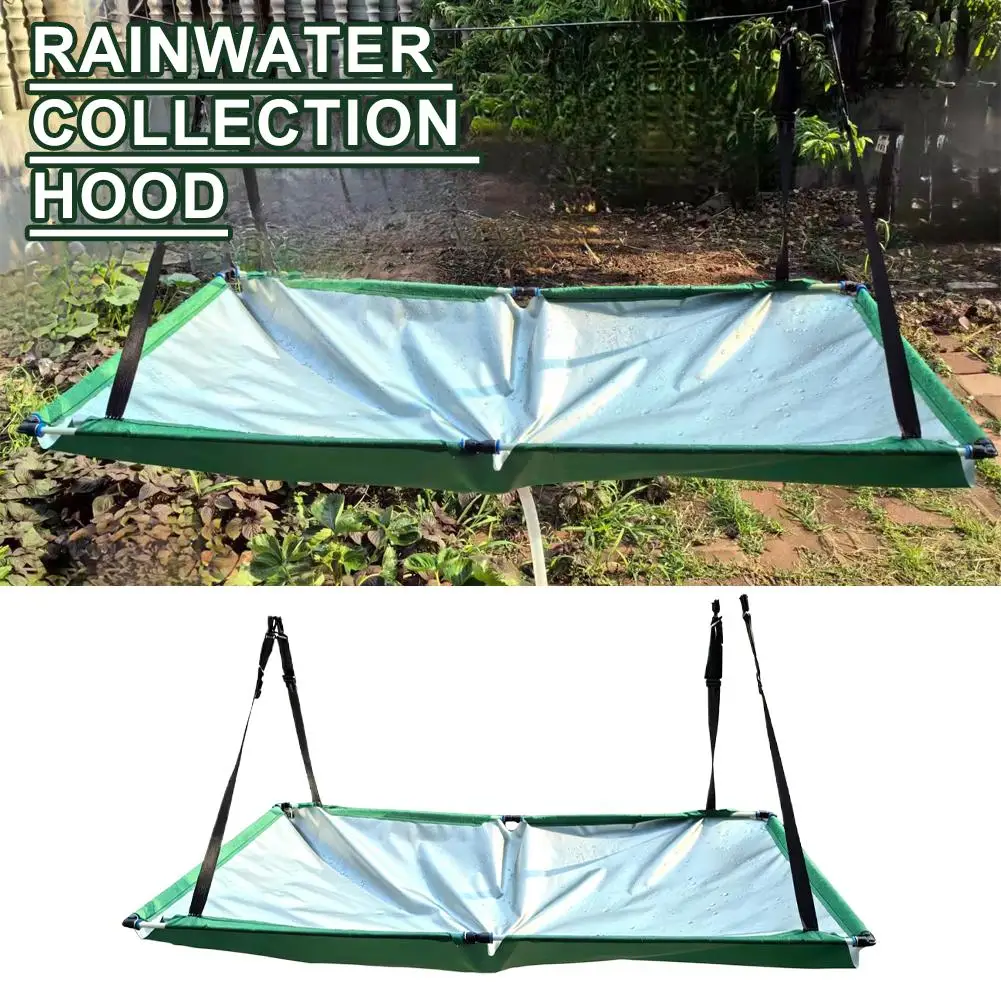 Rain Collector for Garden Water Harvester Cloth with Hose Rain Catcher Filter for Lawn Outdoor Backyard Garden Balcony Camping