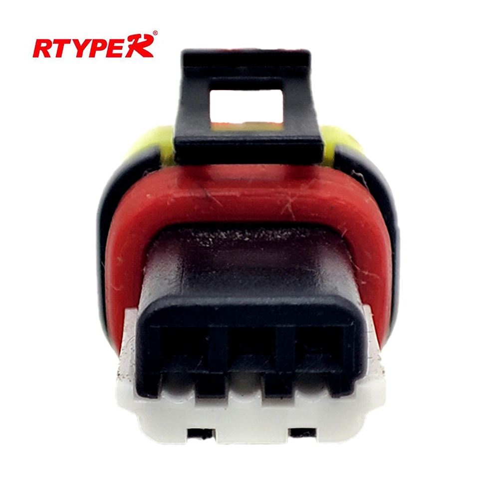 3 Pin Auto Connector Headlight Cable Socket Light Height Adjustment Motor Plug Wire Harness Pigtail For Hyundai 1-936527-2