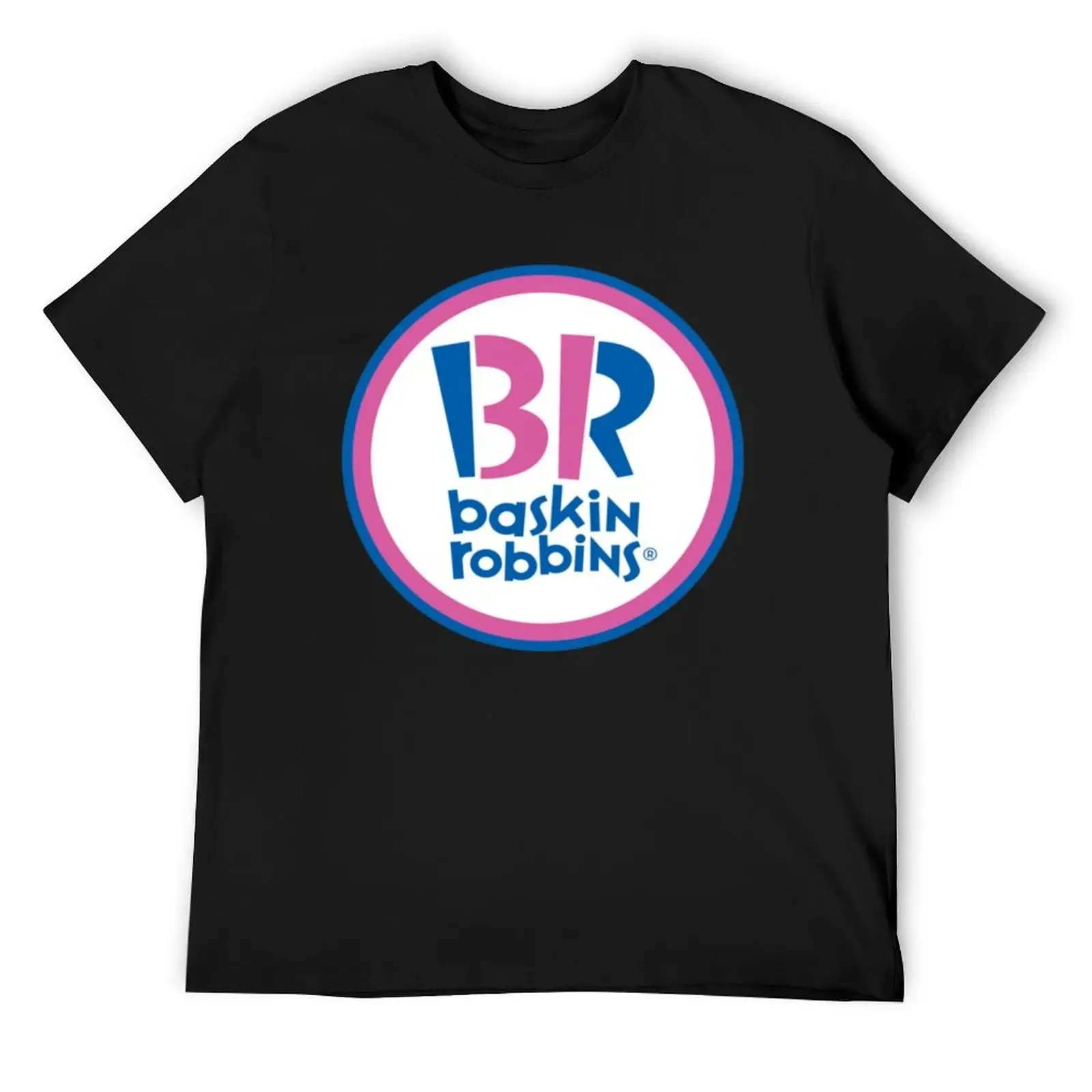 BASKIN ROBBINS 3 T-Shirt oversized graphic tee tops summer top aesthetic clothes plain black t shirts men