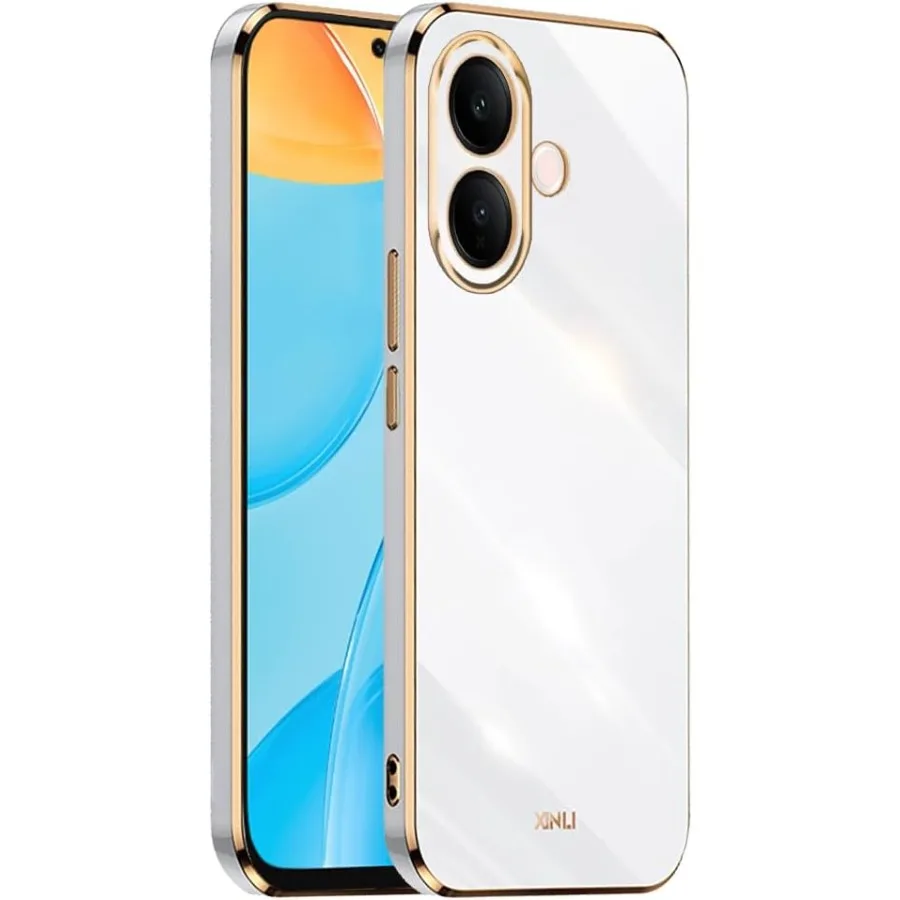 Case for Vivo V60 Lite V70 FE V50 V40 V30E V23 V25 V25E 5G X300 Pro Ultra Soft TPU Color Protective Case Electroplated Frame