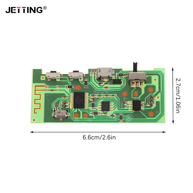 Placa amplificadora de potencia Bluetooth, placa de circuito de amplificador de potencia de 5W, módulo estéreo de amplificador de potencia, módulo de Audio multifuncional, 1 unidad