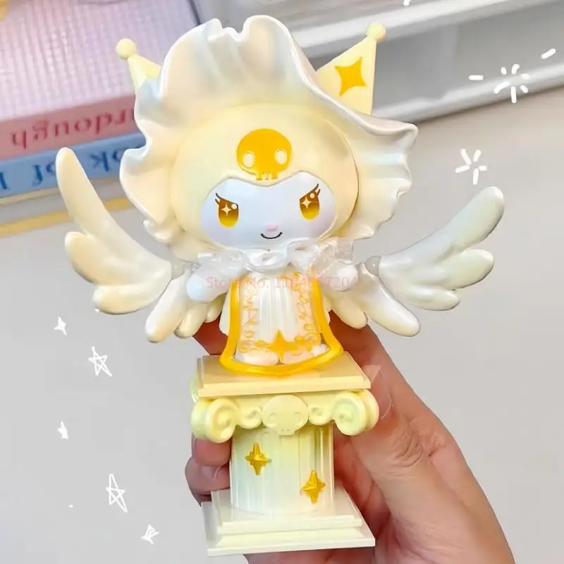 

Genuine Sanrio Kuromi Angels Series Blind Box Kawaii Collectible Figure Ornament Doll Desktop Decor Toy Girl Birthday Gift