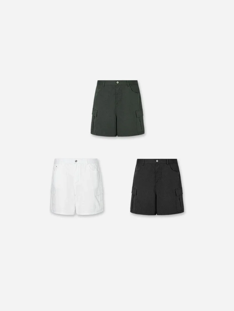 

plus Size Women's Short Pants Hot Pants with Pockets April 9th Korean Style Casual High Waist Straight Leg Pants Summer Slimming