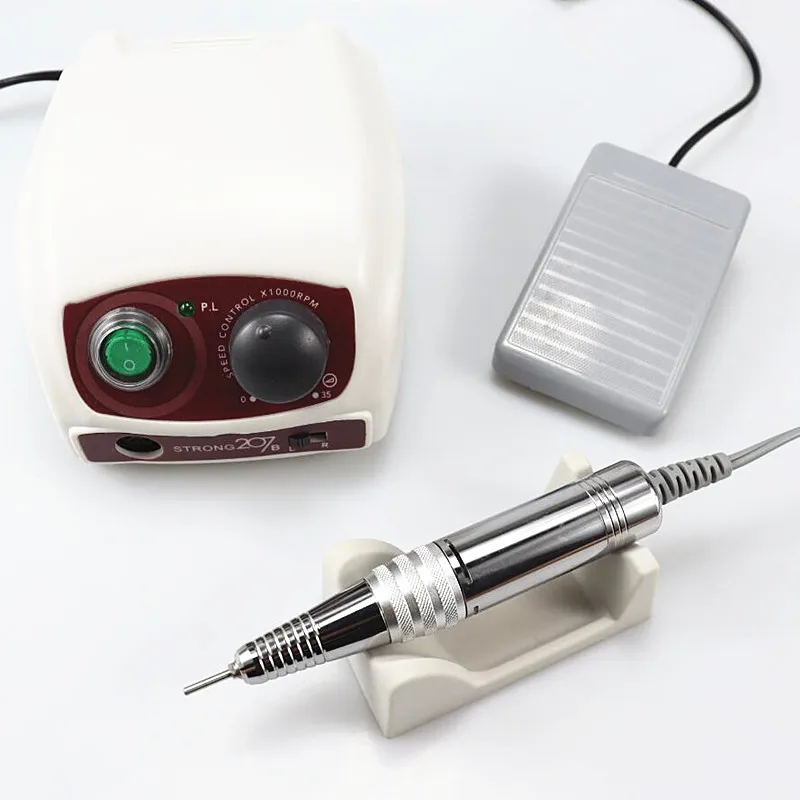 Sterke 207b 65W Schakelkast 35K/40K Nagelboor Nagels Kunst Handstuk Nagelvijl Apparatuur Manicure Machine Nagelvijl Set