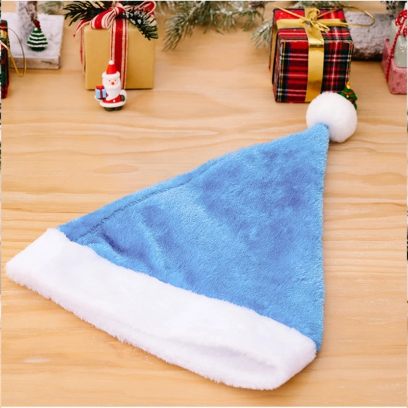 Christmas Santa Hat Unisex Comfortable Creatively Multi Color Adult & Kids Christmas Hat for Xmas Holiday Party