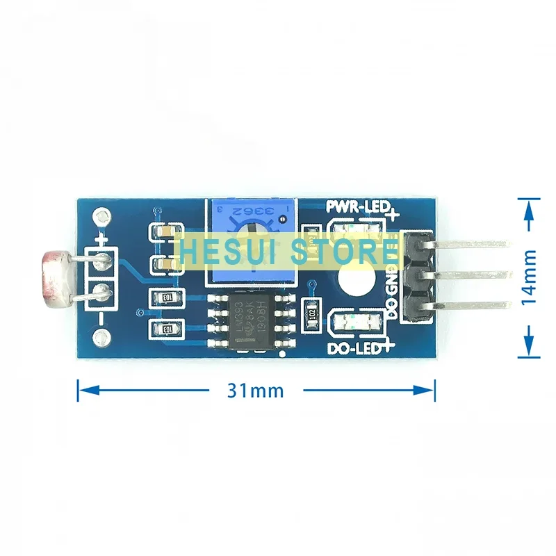 Photoresistor sensor module Light detection Light sensing kit 3-wire