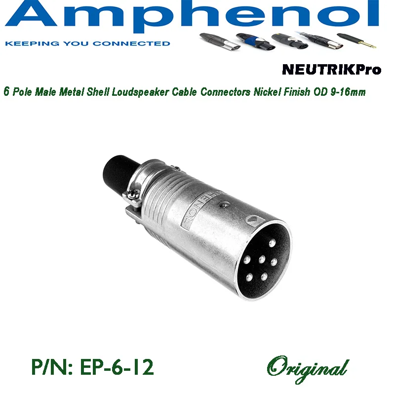 Amphenol Audio 6 pole EP Series standard in high performance loudspeaker connectors EP-6-12 EP-6-14 EP-6-11P EP-6-13P Glair Brog