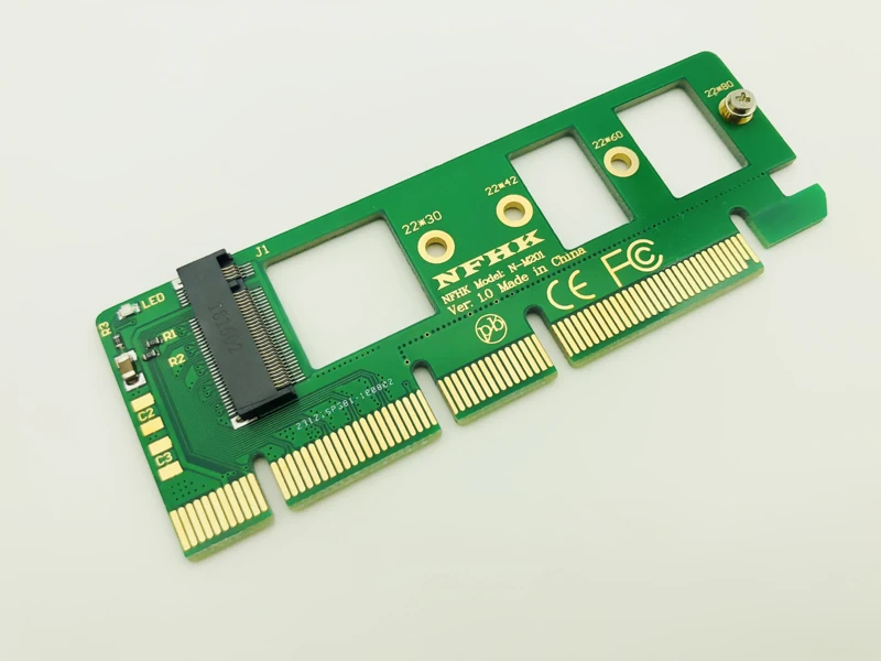 

5 шт. адаптер Riser Card NGFF M.2 NVME AHCI SSD to PCI-E PCI Express 3.0 x4 x16 для XP941 SM951 PM951 A110 M2 SSD M key Connector