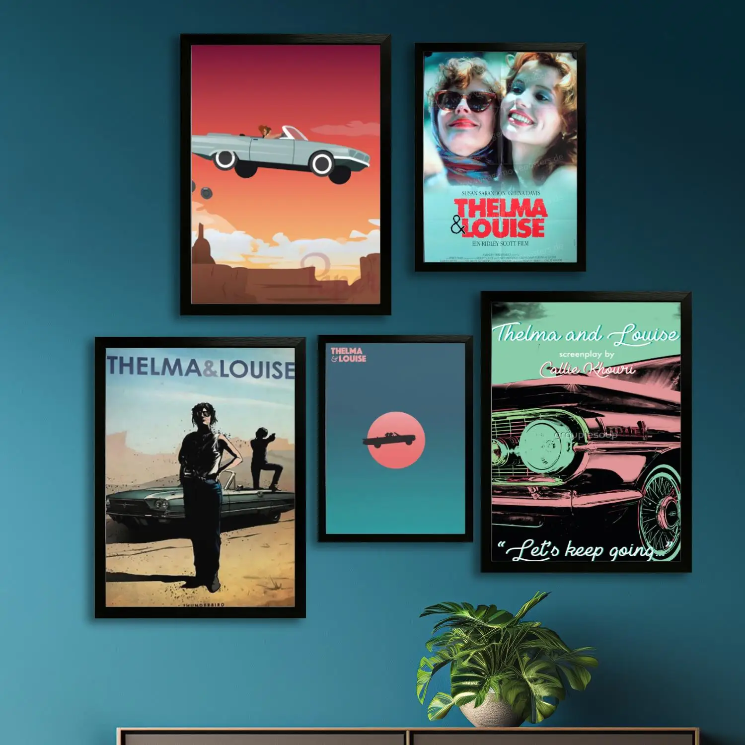 thelma and louise Canvas Art Poster and Wall Art Picture Print, Modern Family Bedroom Decor Posters,Decorative painting