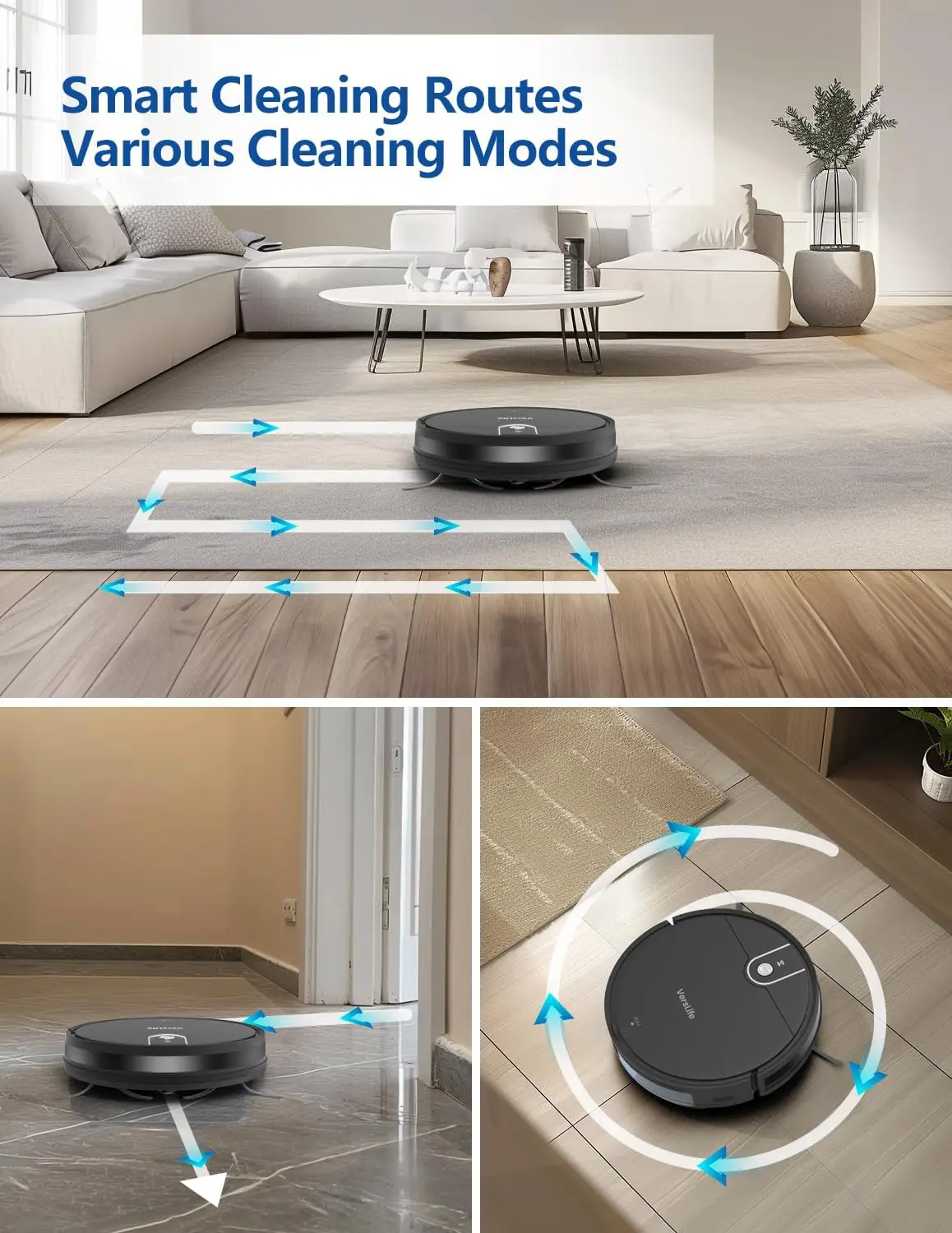 Robot Vacuum and Mop  , 2 in 1 Robotic Vacuum Cleaner with  Suction, Remote/APP/Voice Control, Schedule Clean and Auto