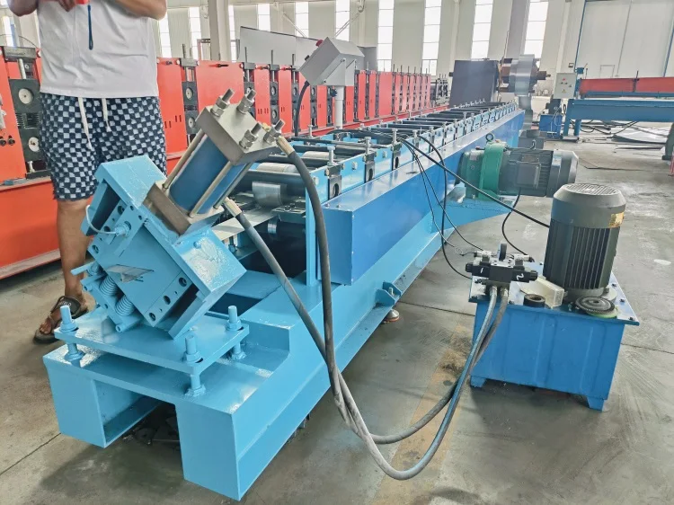 Galvanized Steel Hat Furring Channel Roll Forming Machine PLC Control Motor Bearing Gear for Light Gauge Steel Keel Purlin