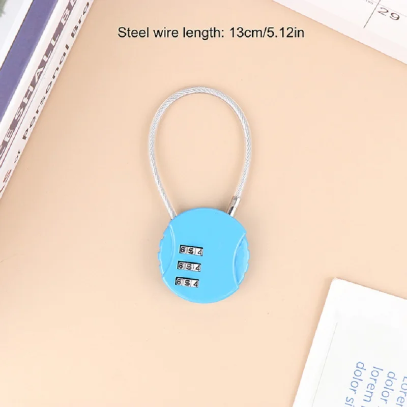 3 Dial Digit Password Lock Combination Suitcase Luggage Metal Code Password Locks Padlock Travel Safe Anti-Theft Cijfersloten