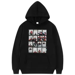 Sudadera con capucha gráfica de rapero Mf Doom Mugshot para hombres y mujeres, sudaderas con capucha Vintage informales, ropa de calle de Rap de moda, sudadera de gran tamaño Hip Hop