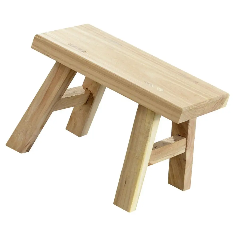 

Wooden Step Stool for Kids Adults Material Bathroom Child Toothbrushing H washing Easy Clean Reusable Gift Idea Short
