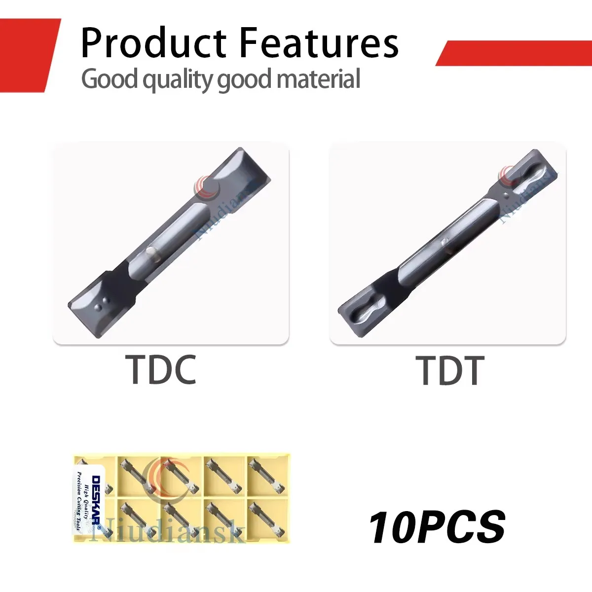 Multi Specification TDC200/300/400 TDT200/300/400 LF6018 DESKAR Numerical Control Grooving Insert For Stainless Steel Processing