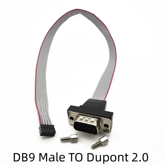 30cm Com extension line DuPont 2.0mm DuPont 2.54 computer RS232 connecting line DB9 to DuPont 9-pin serial line.