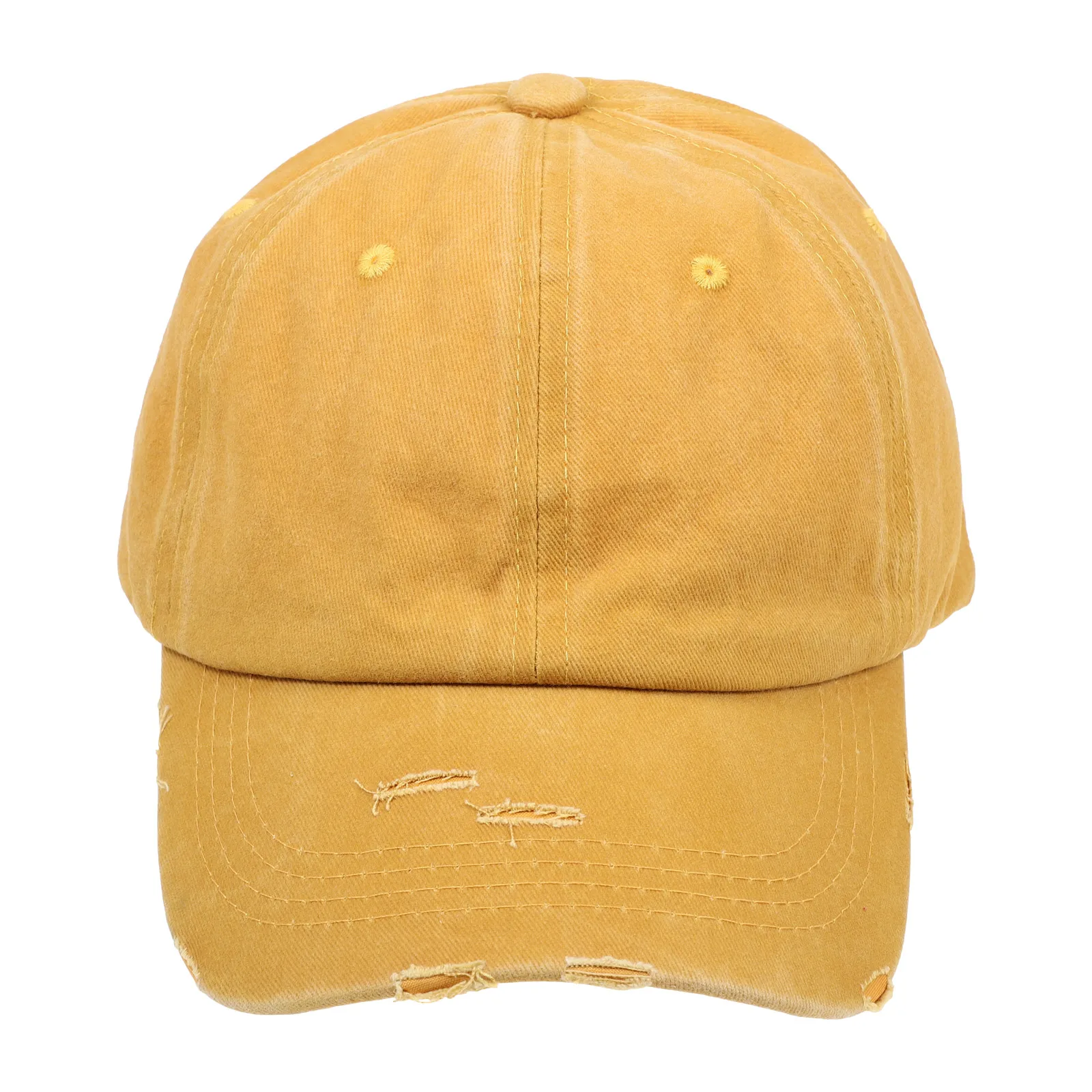 

Solid Color Sun Hat Women Outdoor Sports Casual Breathable Fitness Cloth Cap Yellow Baseball Hat Portable Design Protect Skin