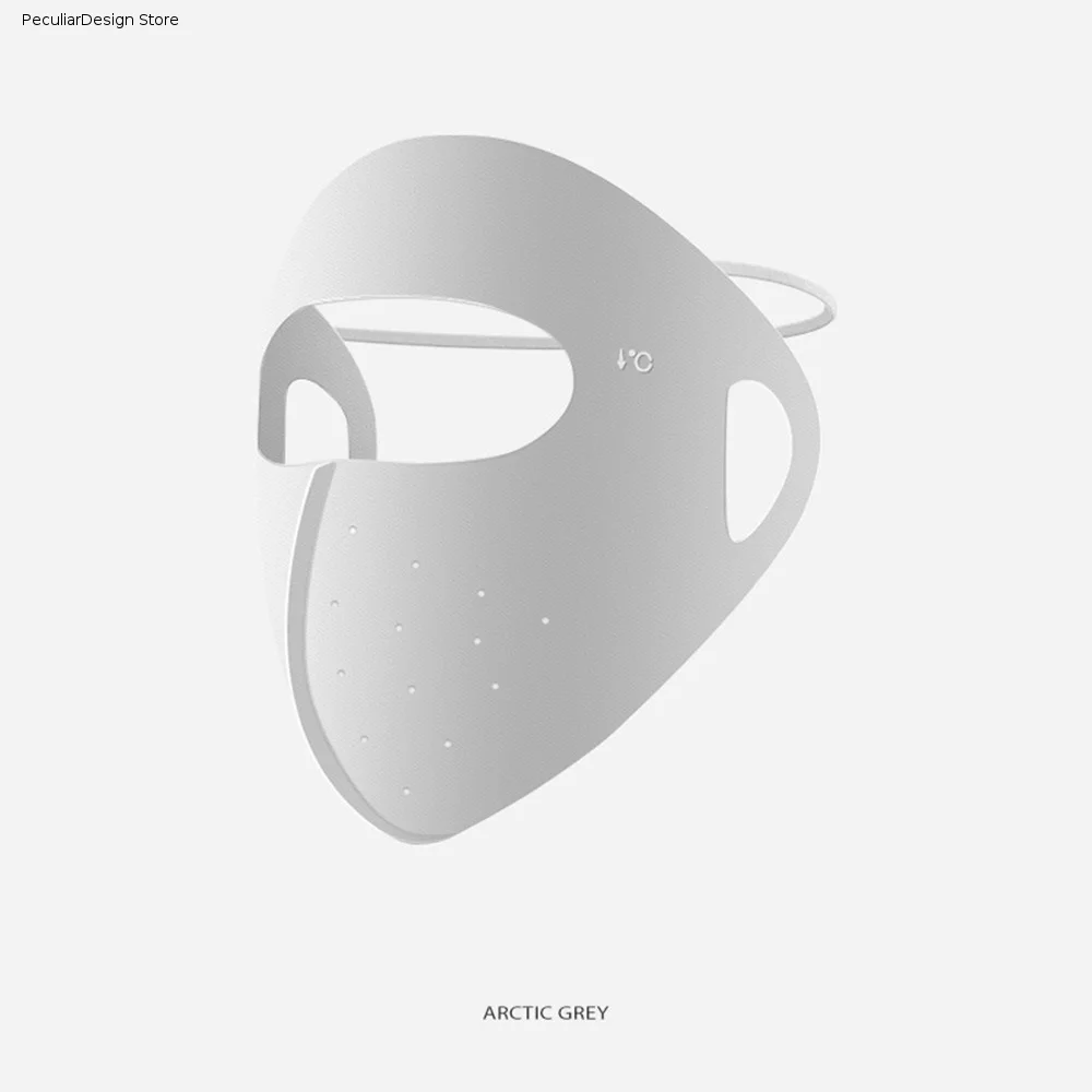 Thin Sunscreen Face Scarf Ice Silk Mask Summer Solid Color Face Cover UV Protection Sunscreen Veil Sunscreen Mask Fishing