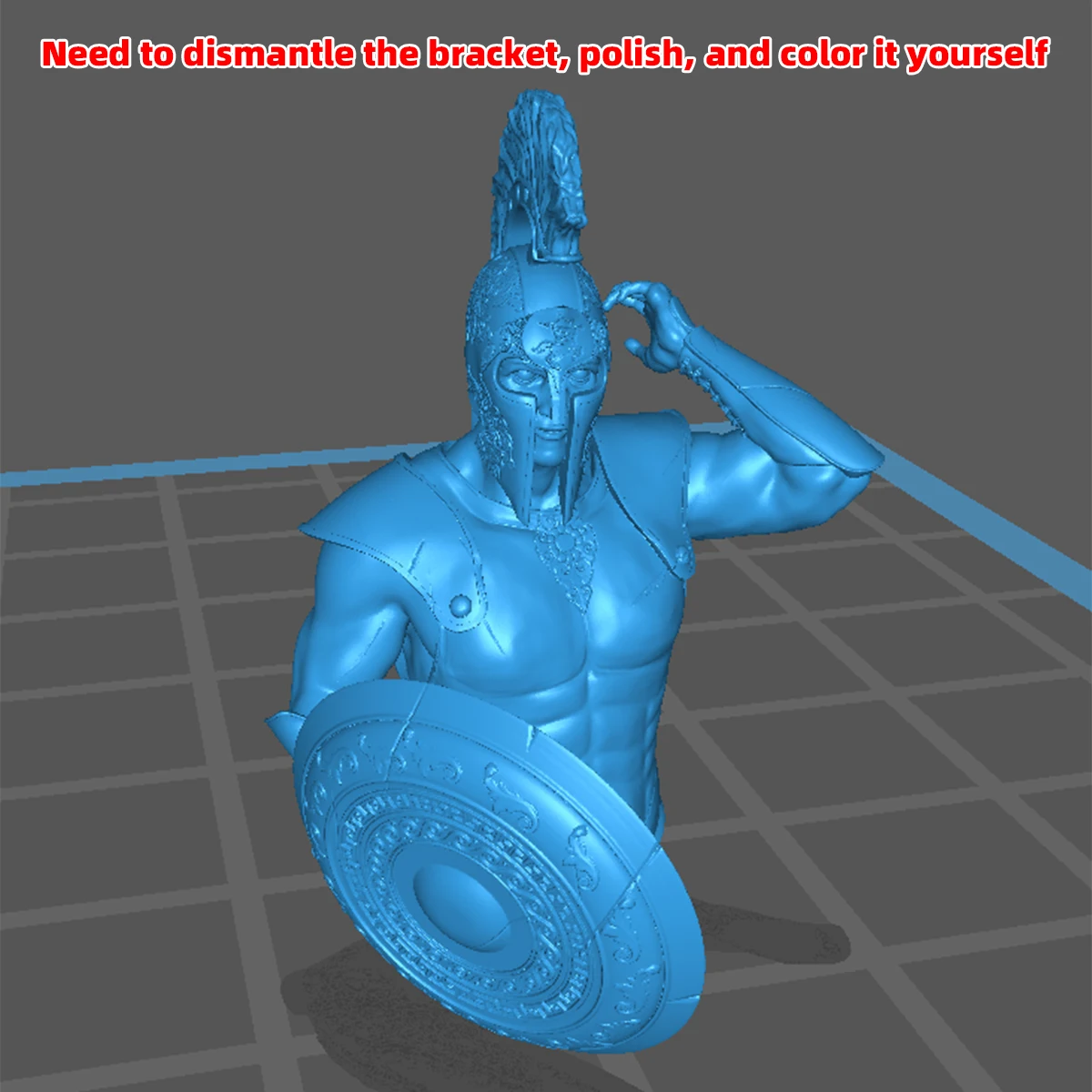 Mittelalter Europa Rom Gladiator Soldat Krieger Skulptur GK Garage Kits Figuren Modell Plastik Maßstabsgetreue Modellbausätze 9/12cm – Detail 4