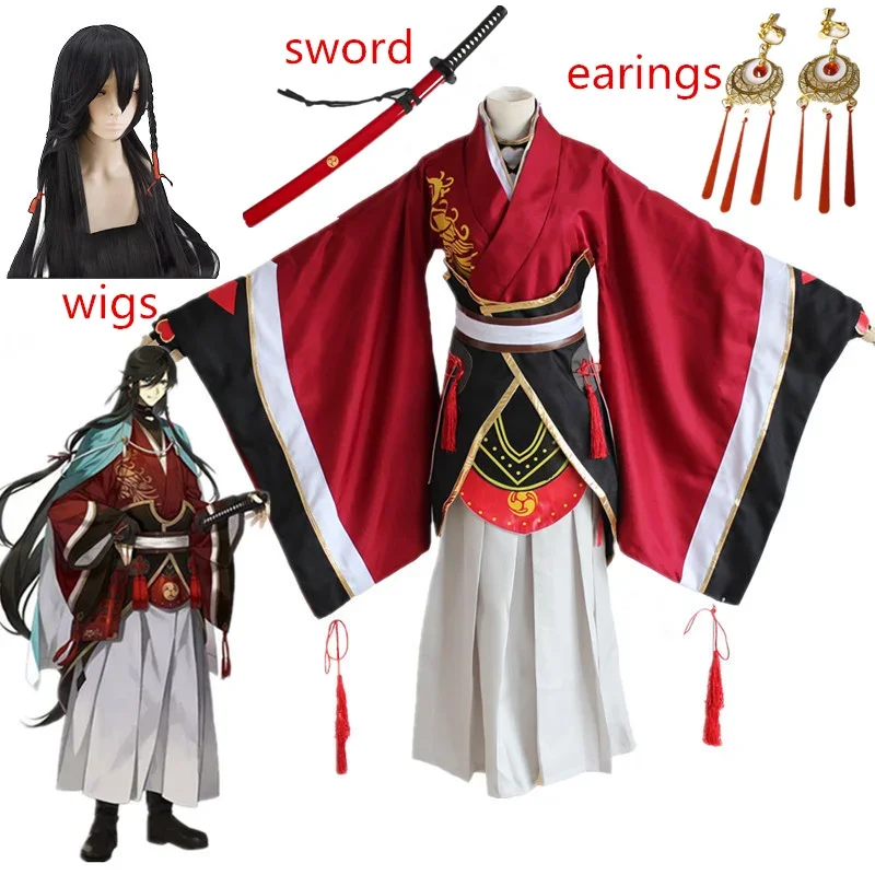 Touken Ranbu Online Izuminokami kanesada Cosplay Wooden Sword Samurai Katana Game Character Cosplay Blade Birthday Halloween