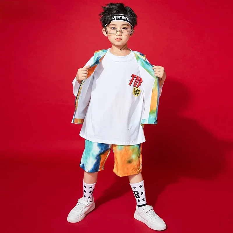 Neue Kinder Hip Hop Kleidung Street Dance Bühne Kostüme Moderne Jazz Performance Outfit Mädchen Casual Ballsaal Tanzen Rave Tragen