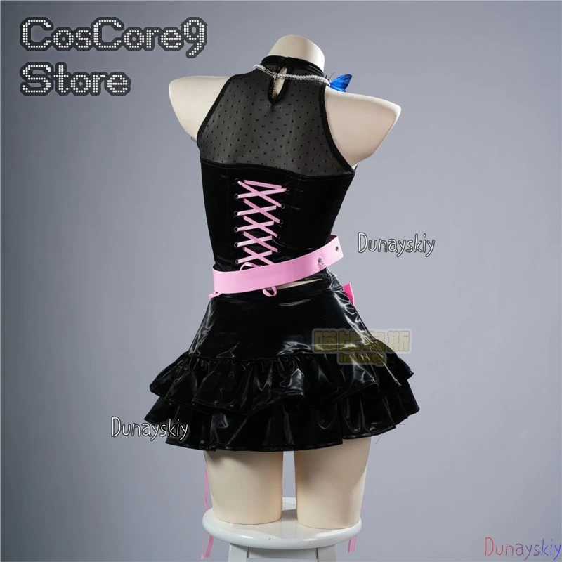 

VALORANT Cosplay Clove Band Outfit Party Leather Skirt Performance disfraz Anime Game Role Play Suit Rock Gothic Cosplay Role