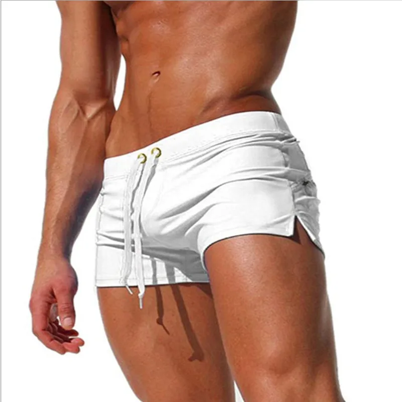 11 Colors Summer Swimwear Men Slim Fit Swimsuit Boy Swim Suits Boxer Shorts Swimming Trunks Swimming Beachwear