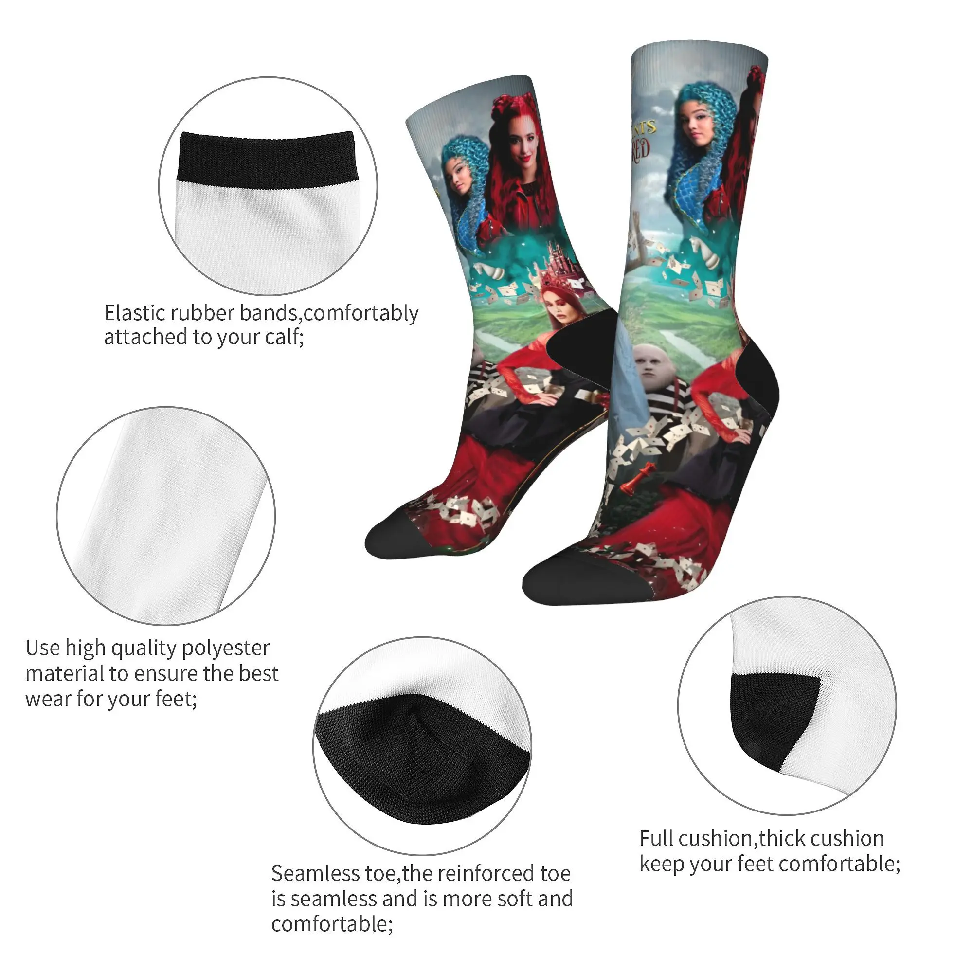 Casual Unisex Socks descendants 4 the rise of red Accessories Warm  Sport Socks All Season