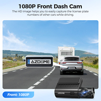 AZDOME Dash Cam S17 Video Recorder HD 1080P Built-in WiFi GPS Car DVR Smart Voice Control 24H Parking Mode