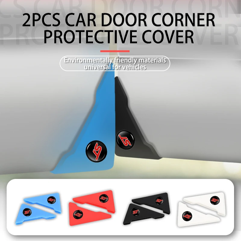 Faixa protetora de canto de porta de carro, faixa anticolisão de silicone para Ford S-MAX Kuga Mondeo Fusion KA Everest Escape ST Racing