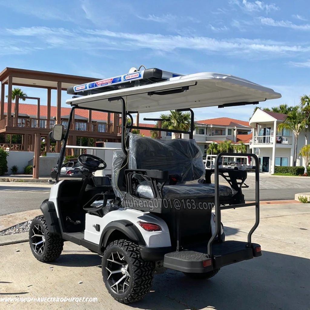 2025 Индивидуальная электрическая тележка для гольфа 72 В с сертификатом CE 4-местный экскурсионный автомобиль для фермерского клуба Мощный электромобиль