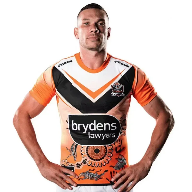 2024 Wests Tigers Indigenous Rugby Jersey - Men's Size:S-5XL（Print Custom Name Number）