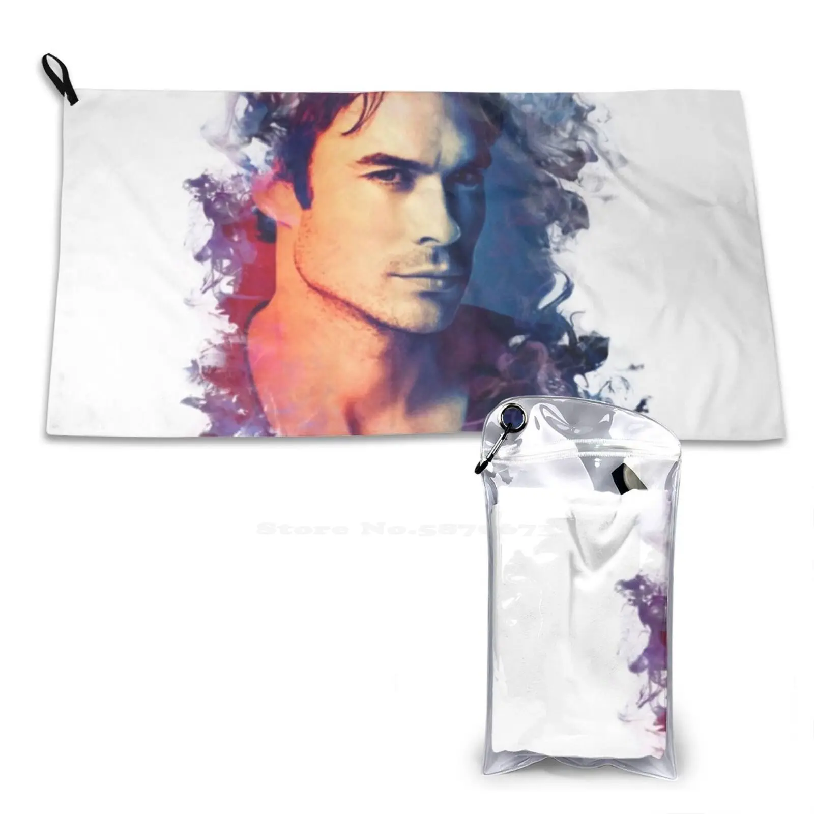 Ian Somerhalder Soft Towel Quick Dry Beach Towel Ian Somerhalder Damon Salvatore