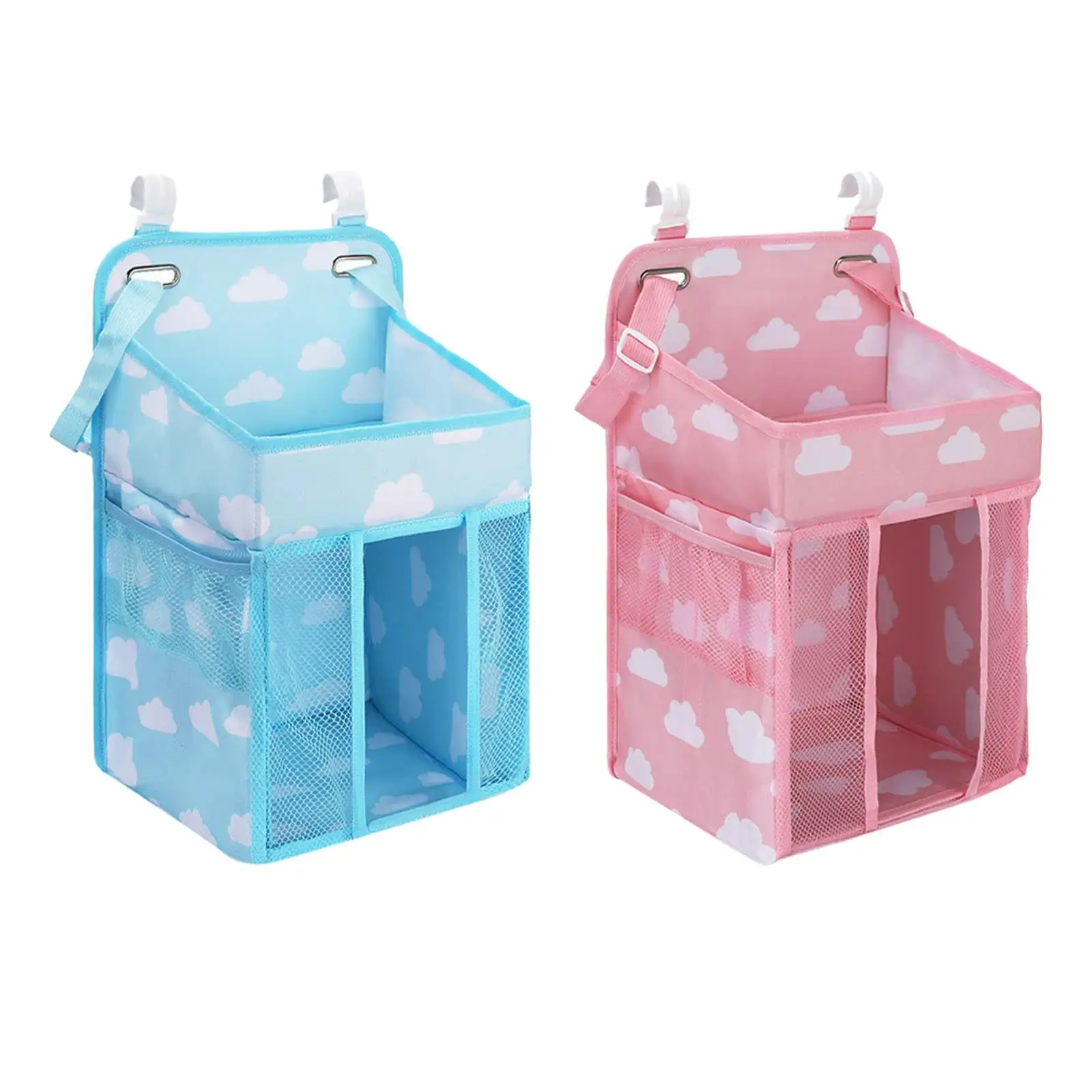 حقيبة بجانب السرير، حقيبة تخزين معلقة، حقائب تعليق، جيوب للأطفال، لمجموعة مفروشات تنظيم الحفاضات، ملابس الحضانة