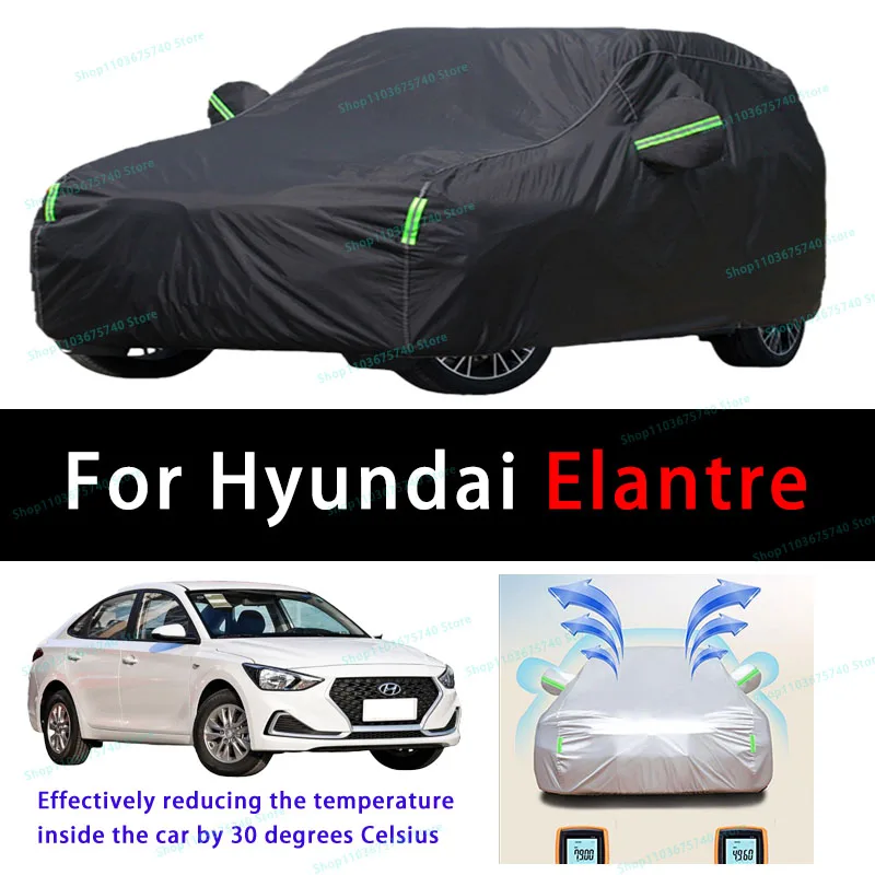 

For Hyundai Elantre Summer Full Car Covers Outdoor Sun uv Protection Dust Cooling Protective Auto Protective Cover