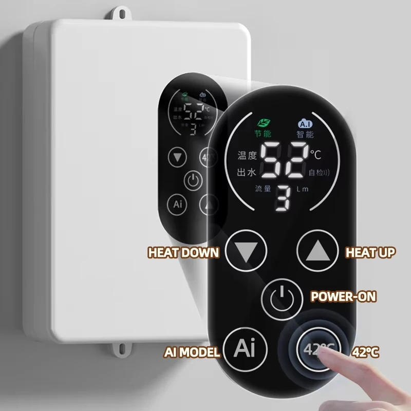 5500 واط/3400 واط سخان مياه فوري الذكية الحائط دش كهربائي Tankless سخان مياه فوري ترموستات الحمام المطبخ