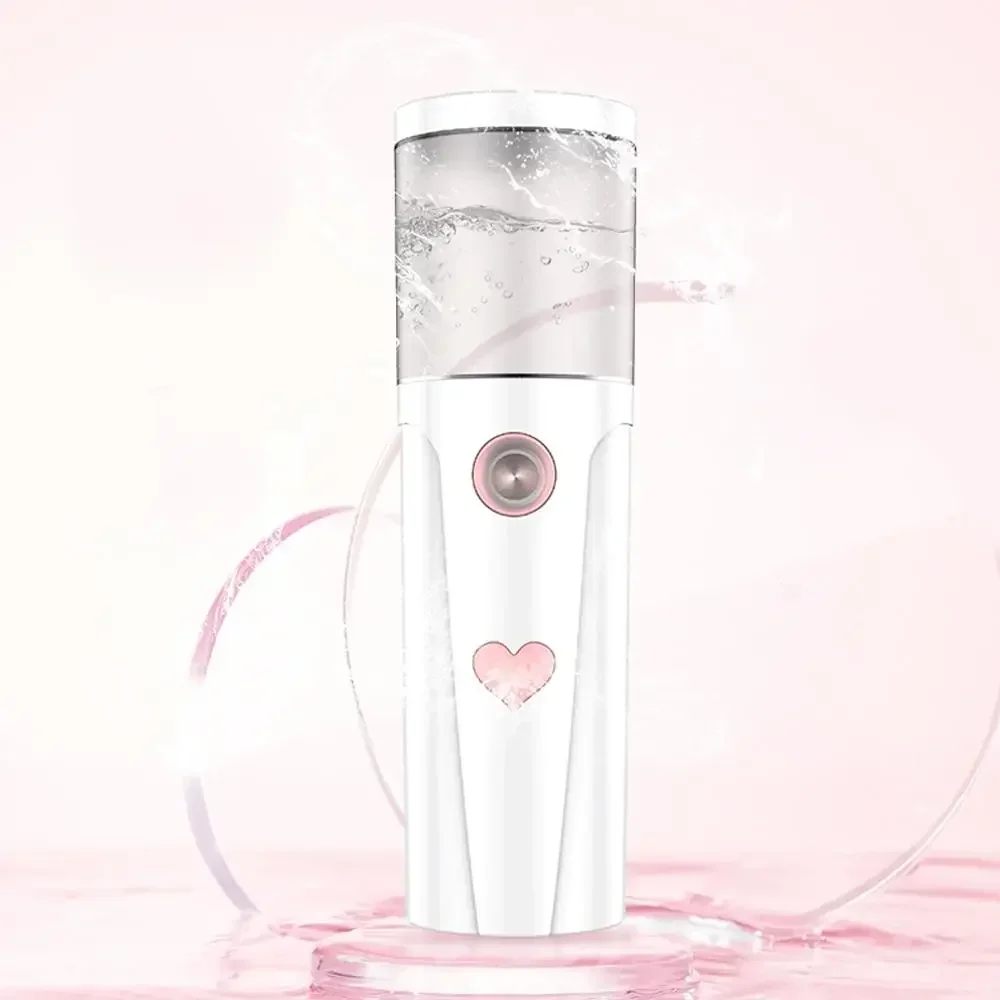 새로운 휴대용 30ML 나노 스프레이 페이스 쿨링 스프레이 페이스 USB 충전 휴대용 가습기 여성용 뷰티 보습 스킨 케어 도구