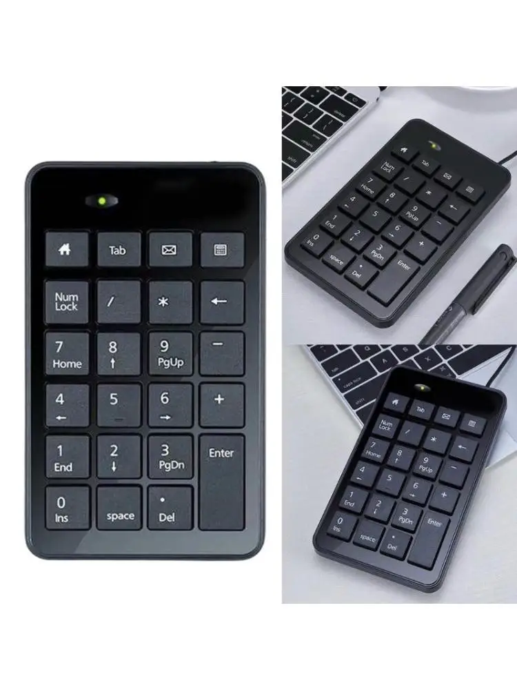 

652F 23 Mechanical Keyboard Single Handed Keyboard Keypad USB Number Keypad for Financial Workers Laptop Notebook