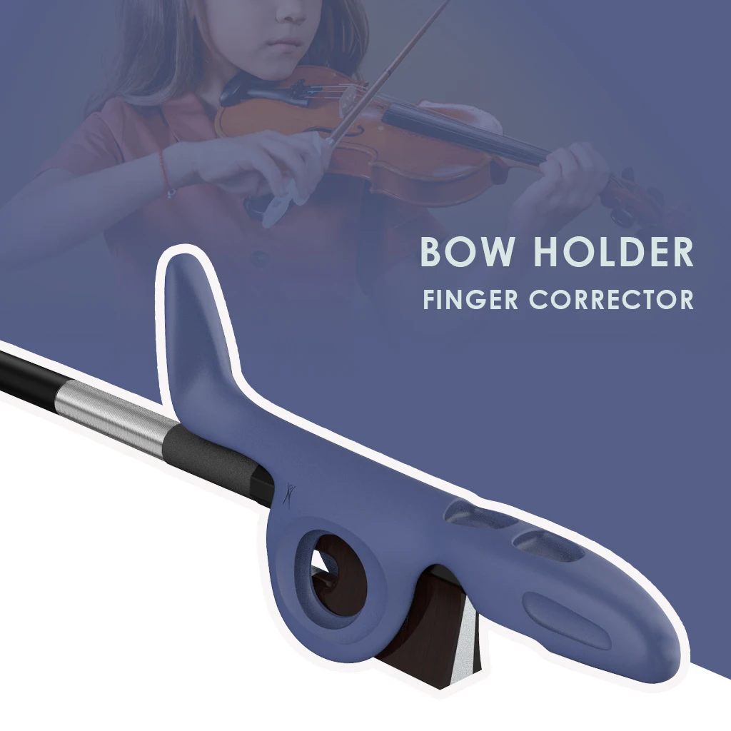 Violin Bow Grip Partner Frog Thumb Stabilizer Support Bow Hold Teaching Aid Silicone Arco Mate Instrument Accessories