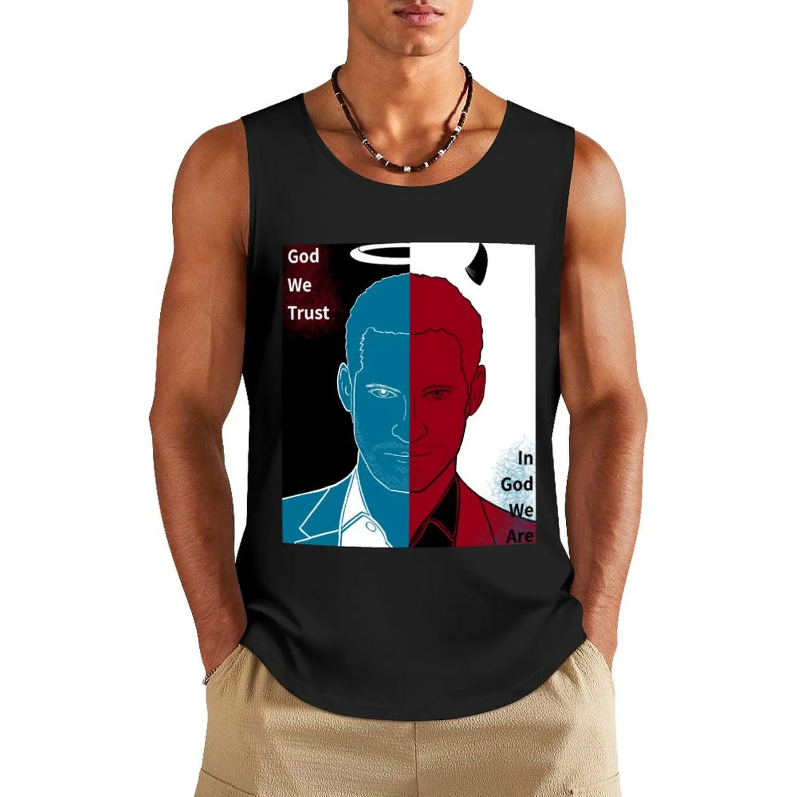 

The two sides of Lucifer Morningstar Tank Top Men's singlets Men's clothing T-shirt men