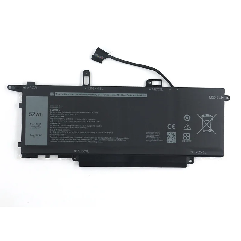 

NF2MW 0C76H7 7.6V 52Wh Replacement Laptop Battery for Dell Latitude 7400 2-in-1 Latitude 9410 2-in-1 Series 0G8F6M E7270 E7260