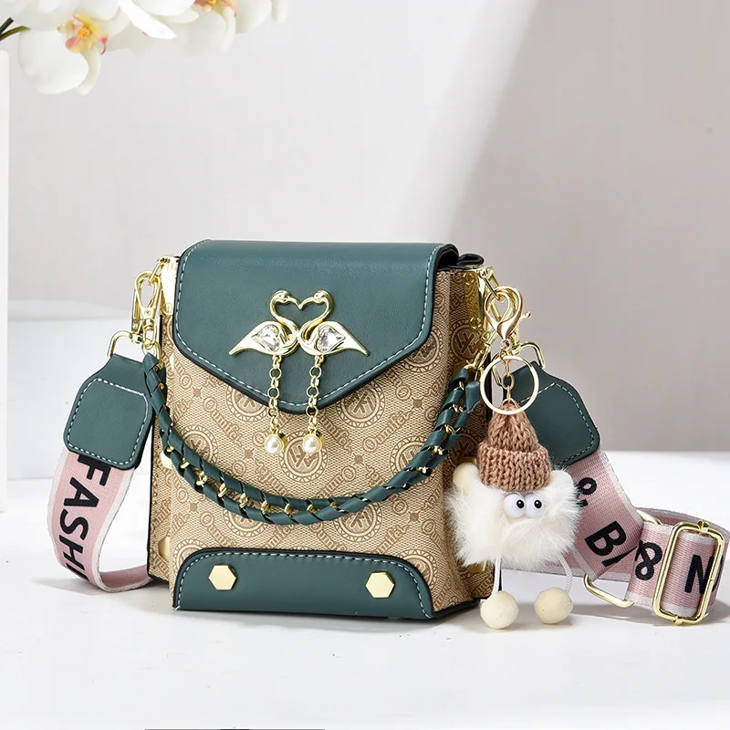 

Модная женская сумка-кроссбоди для телефона, на одно плечо, осенняя новинка, универсальная женская сумка из мягкого полиуретана для повседневного использования