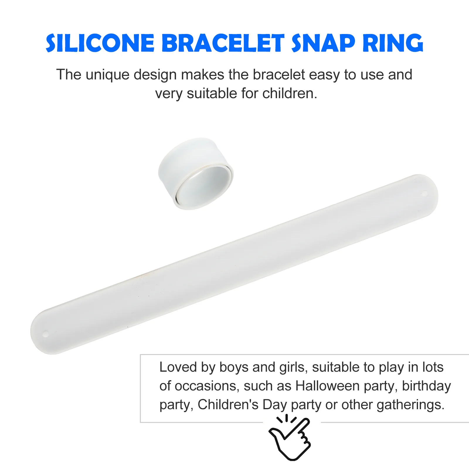 Bracelets à gifle en Silicone pour enfants, 12 pièces, bandes décoratives pour bricolage, bijoux de poignet légers, cadeaux de fête pour enfants
