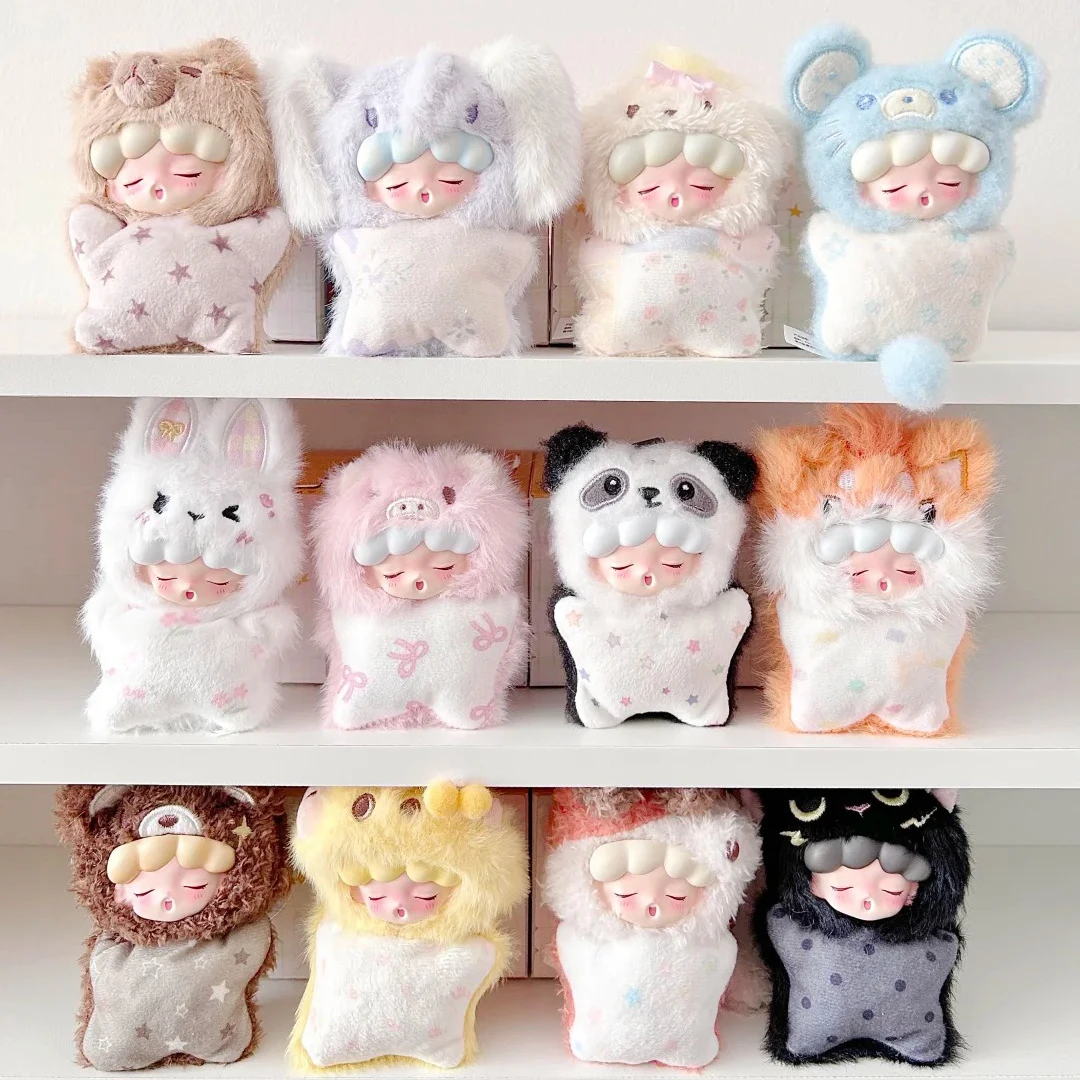 

JOTOYS YUMO Annoyed Little Animals Mini cute Blind Box Fluffy Collectible Action Figures Desktop Decoration girl birthday gift