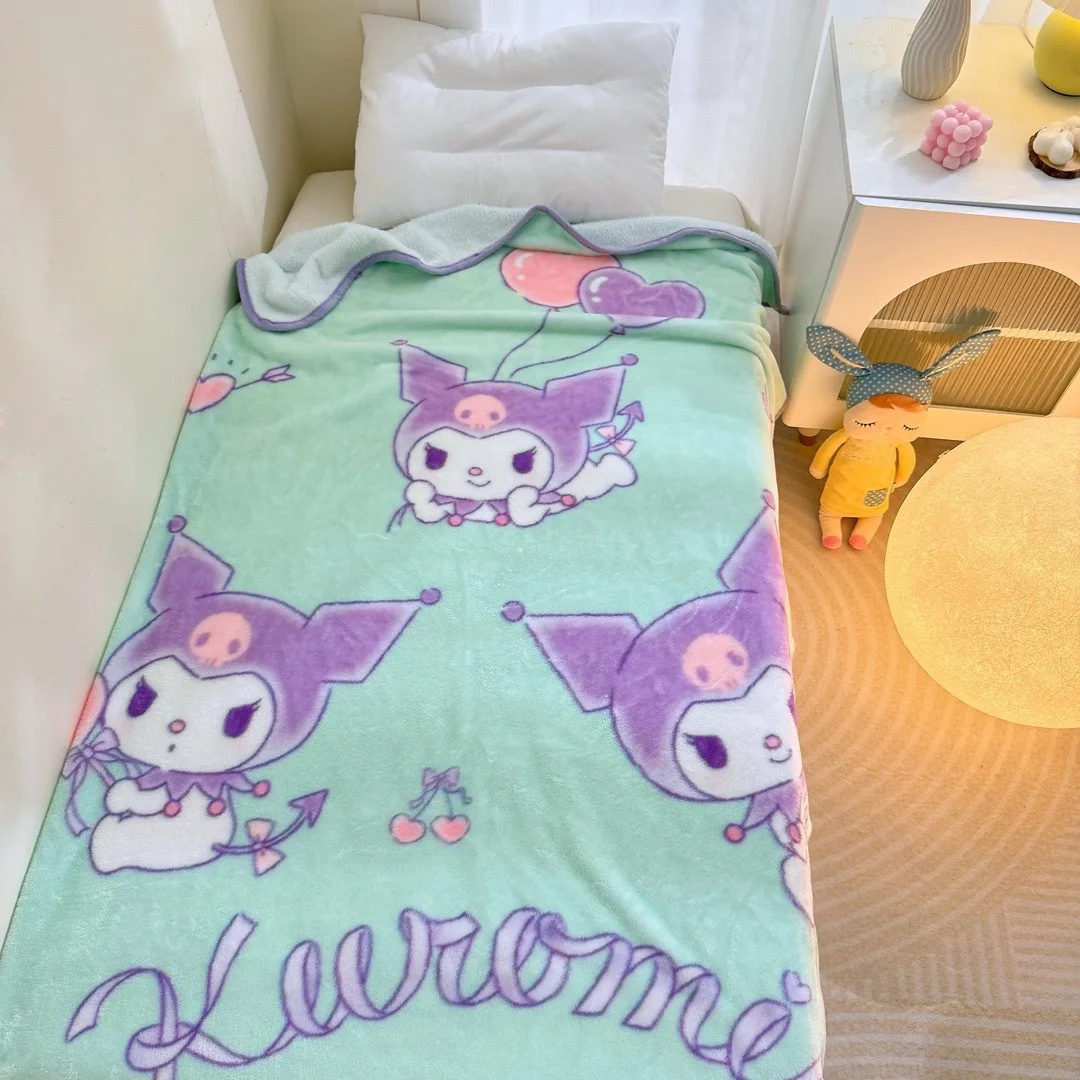 Cartoon Children's Trio Blanket Milk Velvet Kindergarten Afternoon Office Afternoon Rest Cover Blanket Warm Gift