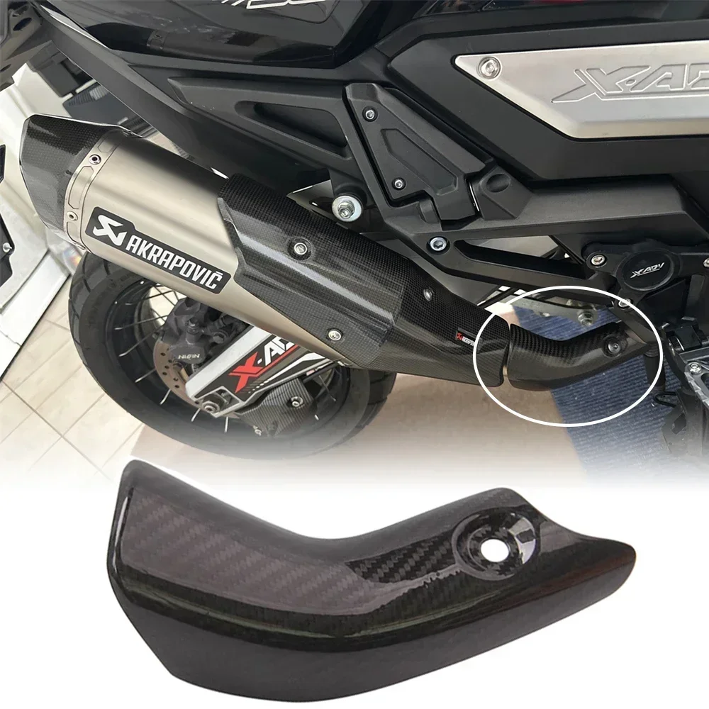 

Xadv750 Exhaust System Middle Connection Pipe Heat Shield Cover Guard For Honda X-ADV XAD 750 Accessories Moto Carbon Anti-Scald