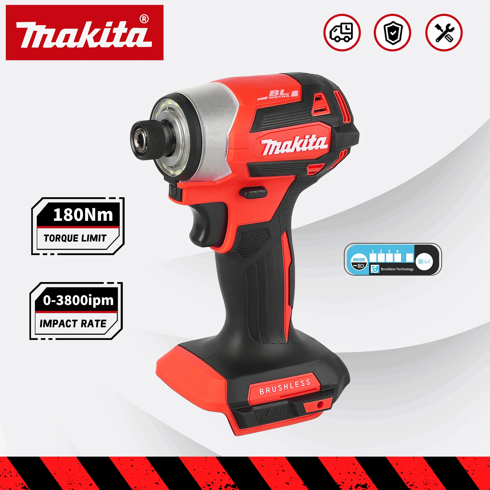 

Бесщеточная дрель Makita 18V DTD173 красная, 180 Нм, для дома и DIY, электрическая, для дерева/болтов/Т-образного режима работы