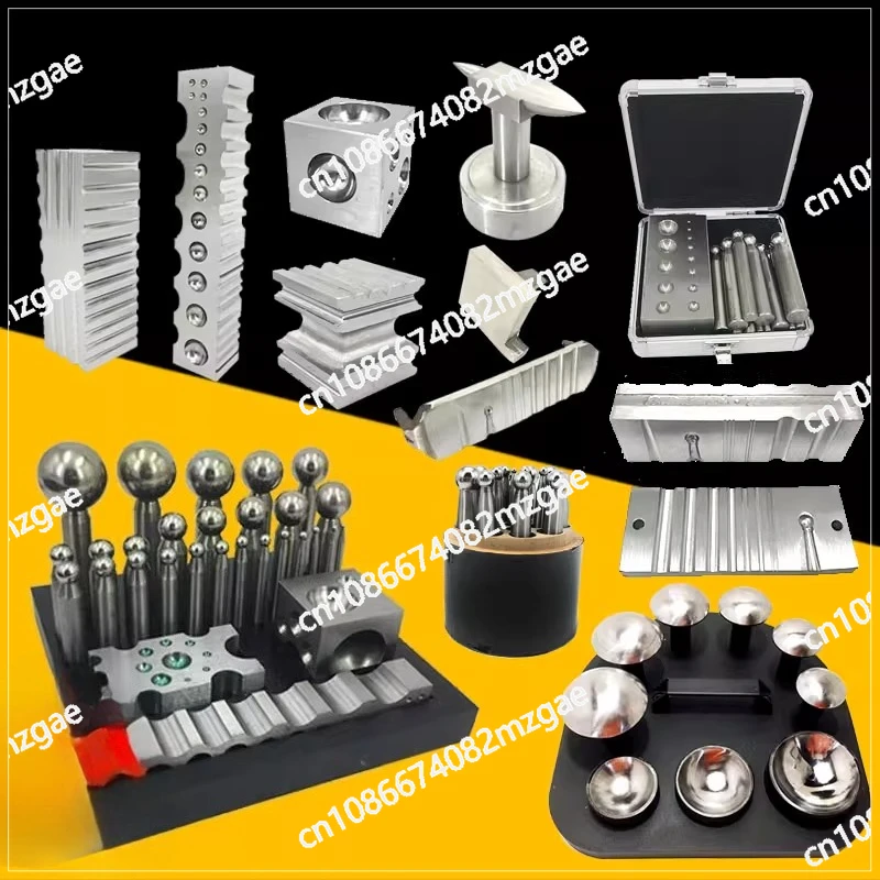 Premium Half-Round Groove Steel Punch Dies for Metal Forming, Round/Semi-Round Hollow Bell & Bead Making Tools for Goldsmithing