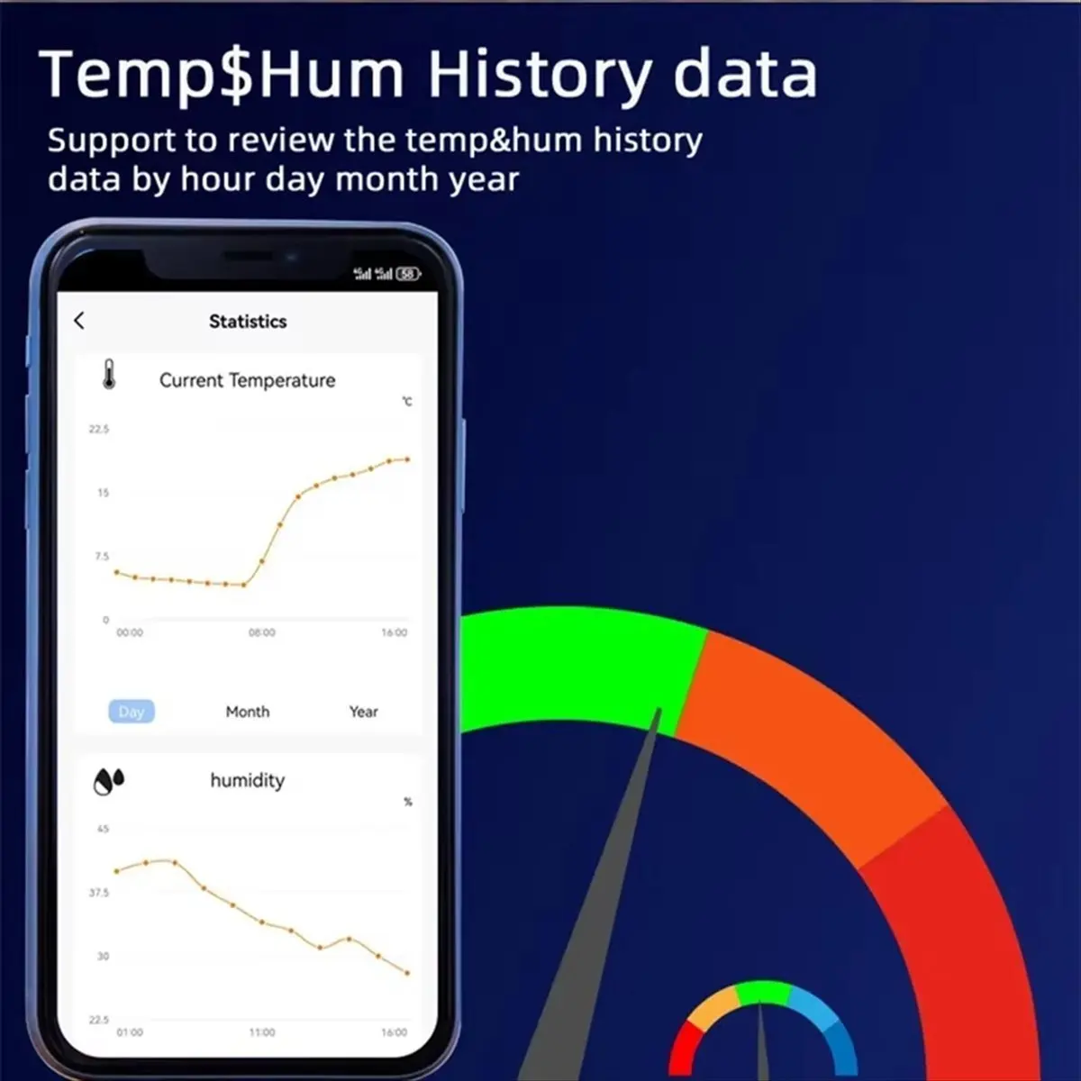 AB53 Tuya Smart Life WiFi Switch Relay Temperature Humidity Monitoring Thermostat Sensor Passive Dry Contact AC 85-250V